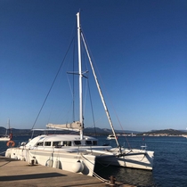 Manoeuvre de port sur CATAMARAN